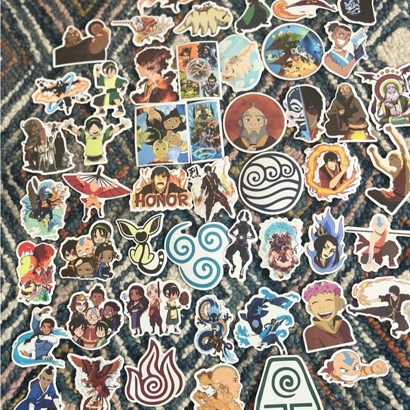 Avatar: The Lost Airbender Anime 50 pcs Sticker Set Japanese Anime - Picture 8 of 8